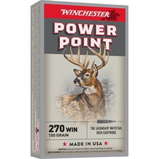 Shop Winchester Power Point 270 Winchester Ammo 150 Grain Jacketed Soft Point 200rounds