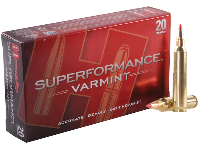 Hornady Superformance Varmint 204 Ruger Ammo 40 Grain Hornady V-Max Polymer Tip 500rounds