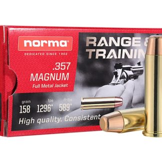 Norma Range & Training 357 Magnum Ammo 158 Grain Full Metal Jacket 500 rounds - Colored Glock Switches | Glock Switch Store