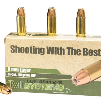 Get IMI 9mm Luger Ammo 115 Grain Jacketed Hollow Point Online