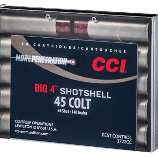 CCI Big 4 Shotshell 45 Colt (Long Colt) Ammo 140 Grain Lead Shot 200 rounds - Best Price